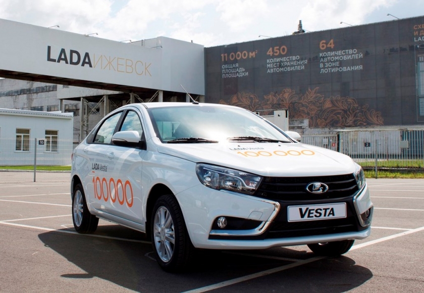 100 000-ая LADA Vesta произведена в Ижевске
